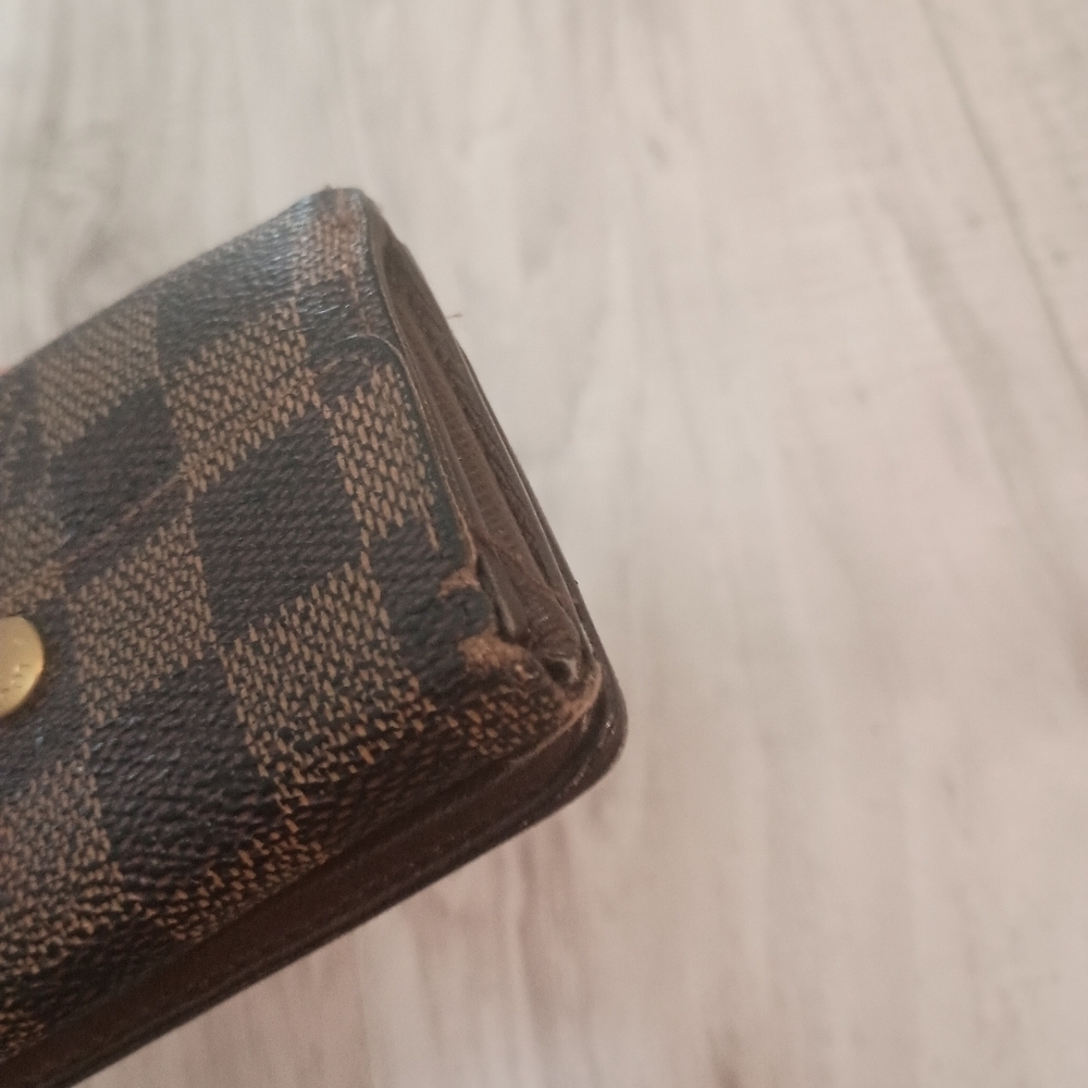 LOUIS VUITTON Coin Case Ludlow Damier Ebene Brown PVC Mens - Picture 6 of 12
